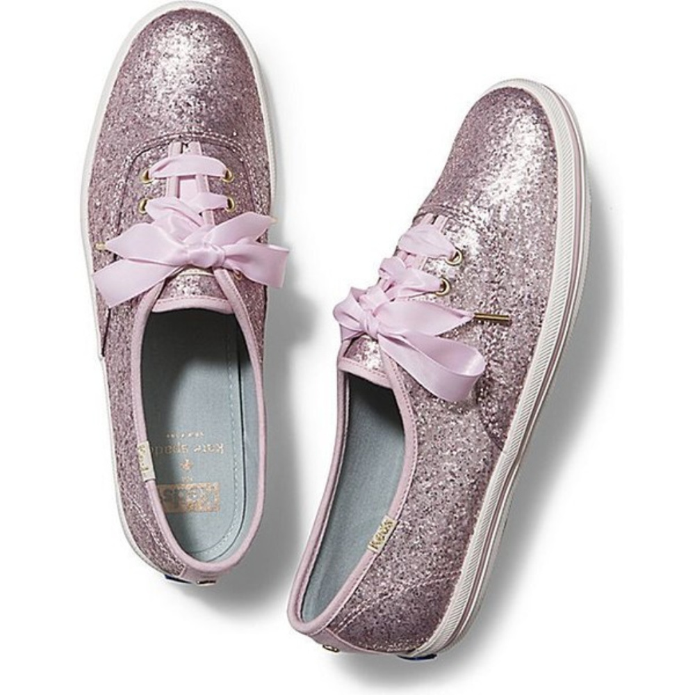 Kate Spade Glitter Keds Light Pink